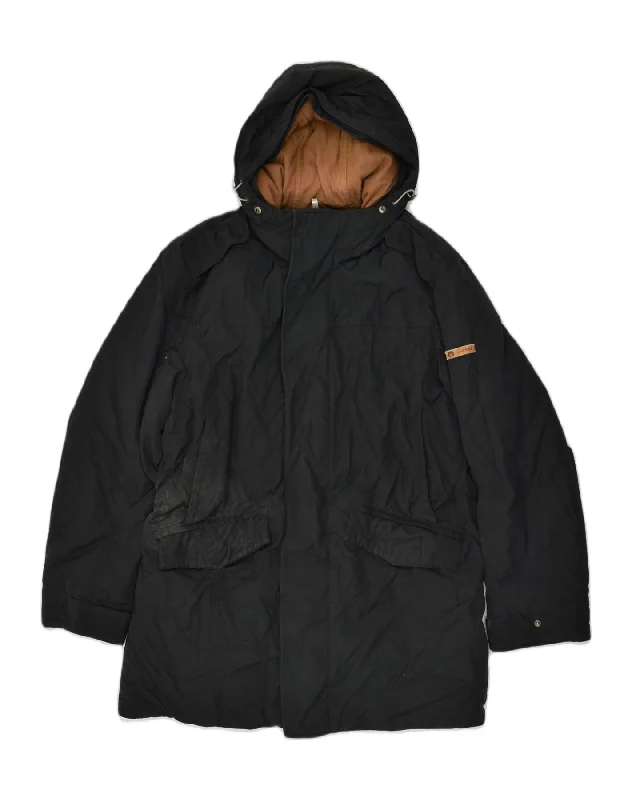 Outdoor-adventure CIESSE PIUMINI Mens Hooded Padded Jacket IT 50 Large Black