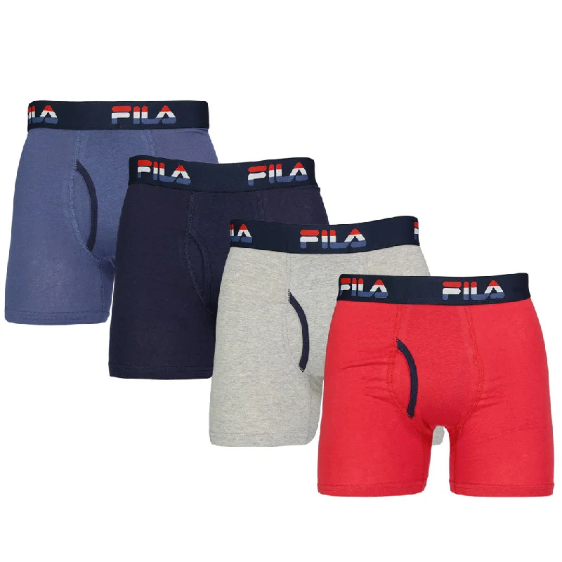 Long-line FILA - Men's 4 Pack Boxer Brief (FM312BXCS28 400)