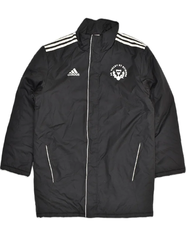 Outdoor-adventure ADIDAS Mens Graphic Windbreaker Jacket Size 38/40 Medium Black Polyamide