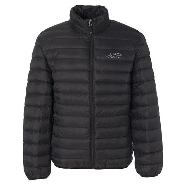 Tailored-wear Packable Down Puffer Jacket - Black