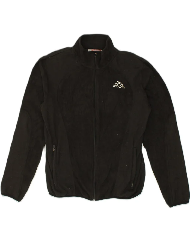 Urban-cool KAPPA Mens Fleece Jacket Medium Black Polyester