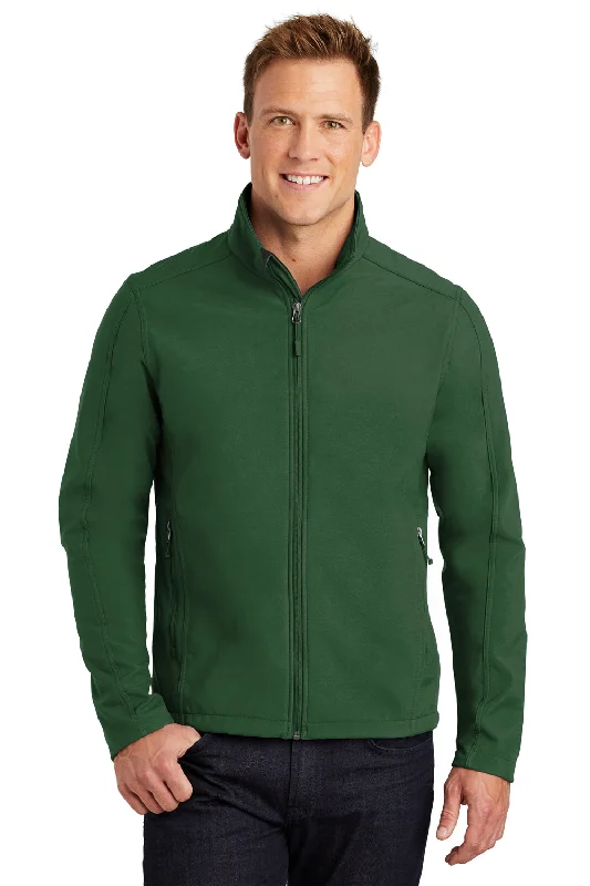 Slim-fit Port Authority Mens Core Wind & Water Resistant Full Zip Jacket - Forest Green