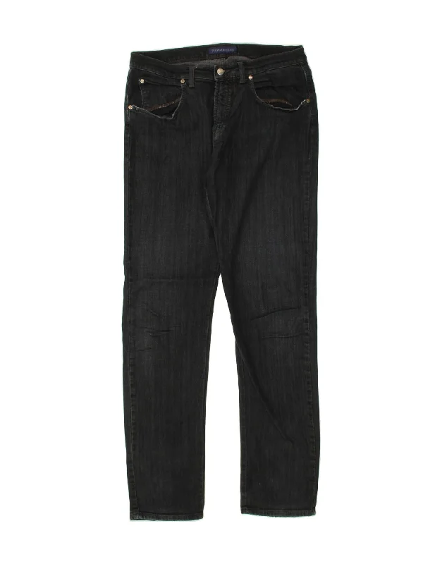 Clean cut TRUSSARDI Mens Slim Jeans W35 L34 Black