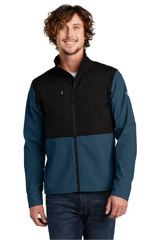 Heavy-duty The North Face Mens Castle Rock Wind & Water Resistant Full Zip Jacket - Blue Wing