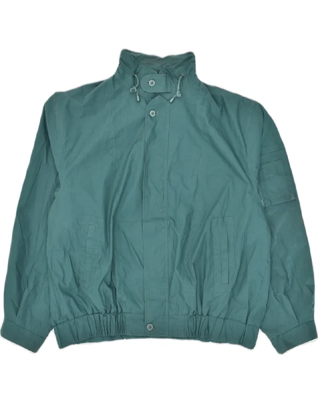 Luxury-fabric LONDON FOG Mens Tall Bomber Jacket IT 54 2XL Green Polyester