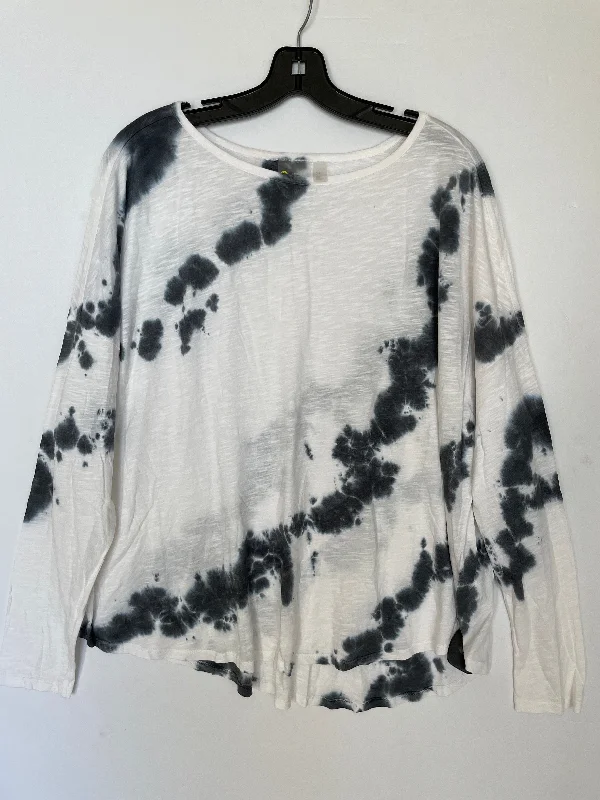 Long sleeve blouse Athletic Top Long Sleeve Crewneck By Zella In Tie Dye Print, Size: Xl