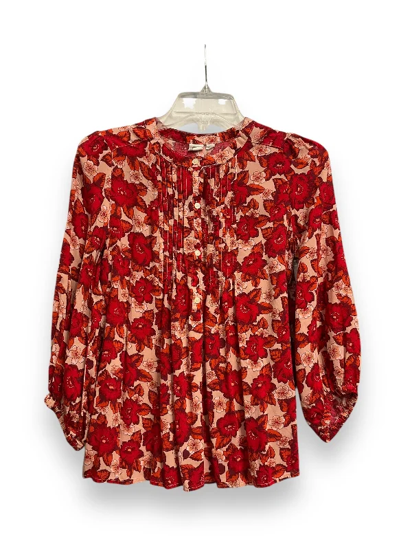 Cozy long sleeve Top Long Sleeve By Gap In Floral Print, Size: S