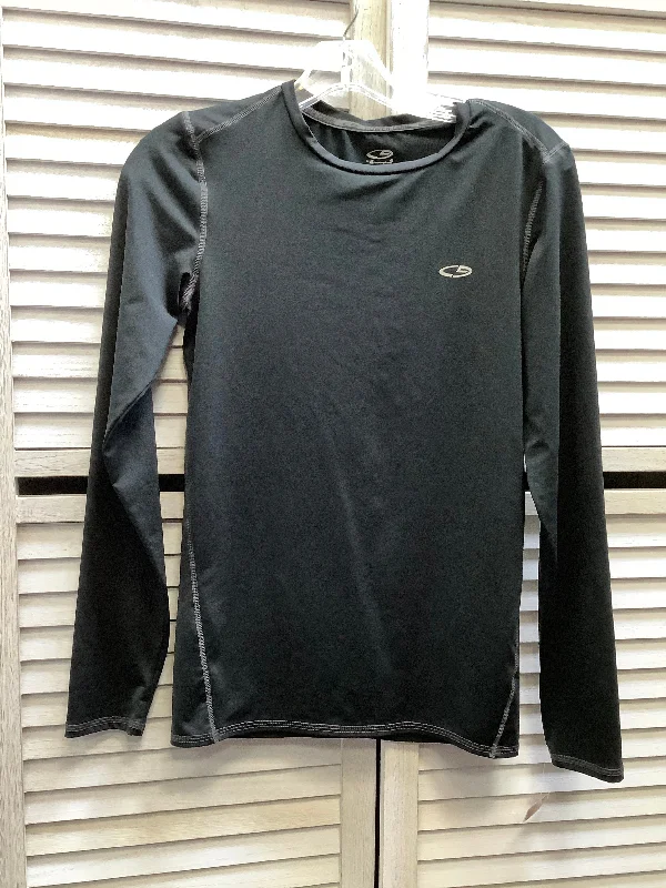 Casual style Athletic Top Long Sleeve Crewneck By Champion In Black, Size: Xl