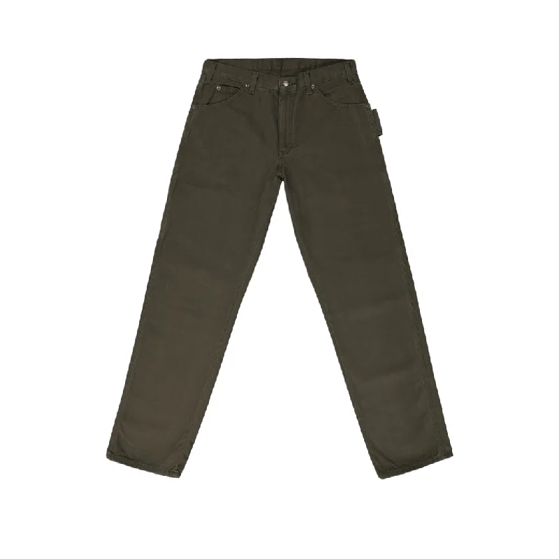 Cold-weather Dickies - Men's Relaxed Fit Straight Leg Carpenter Duck Jeans (DU336RMS)