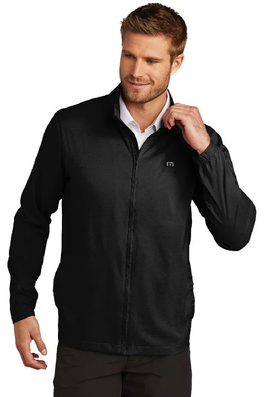 Eco-conscious TravisMathew Mens Surfside Full Zip Jacket - Black