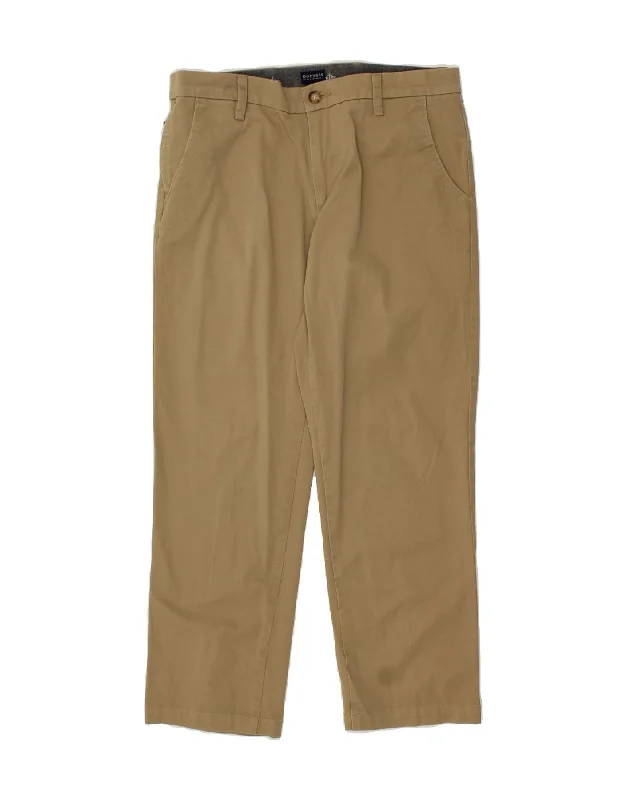 Skinny-fit pants DOCKERS Mens Straight Chino Trousers W34 L30  Beige Cotton