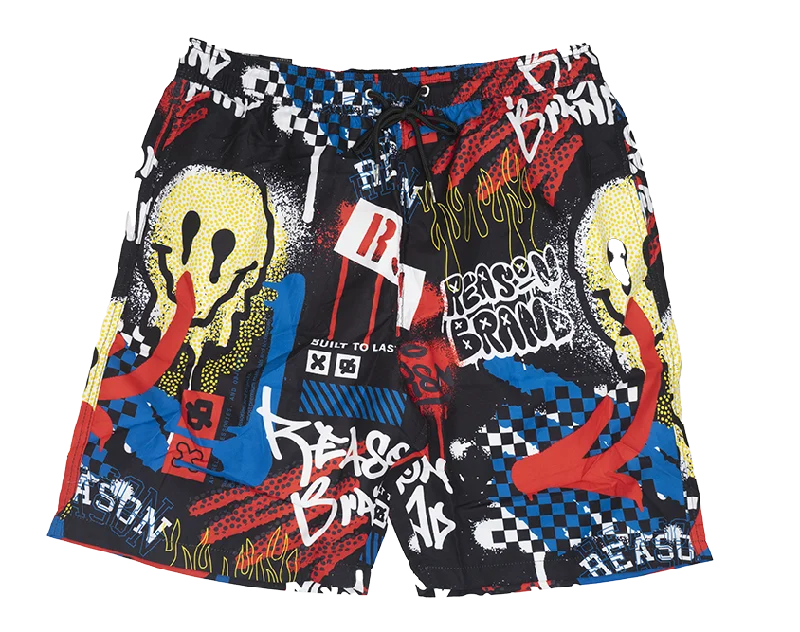 Printed pants REASON GRAPHIC SWIM SHORTS MULTI - AZSW-027