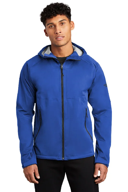 Comfortable The North Face Mens All Weather DryVent Windproof & Waterproof Full Zip Hooded Jacket - Blue - Closeout