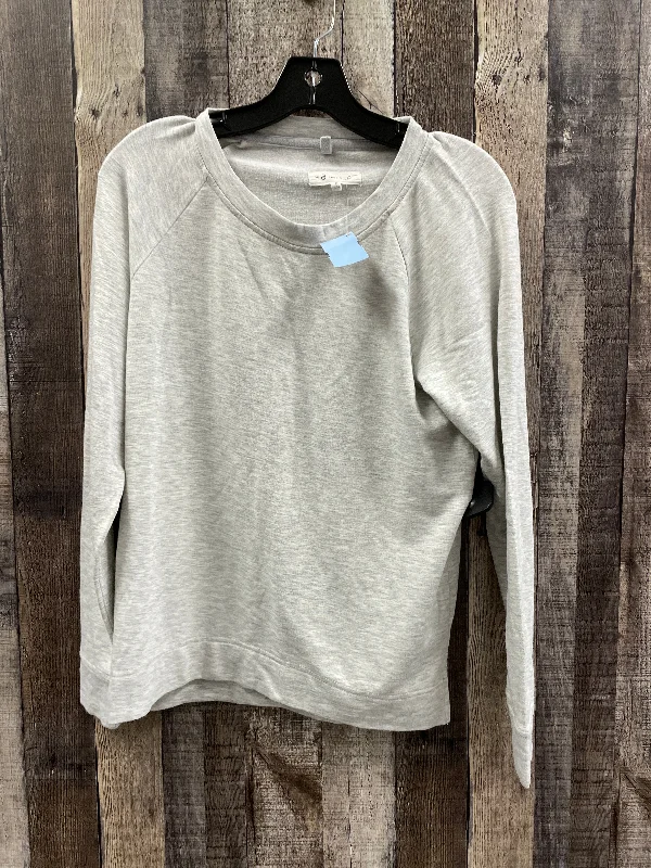 High-neck top Top Long Sleeve By Lou And Grey In Grey, Size: S