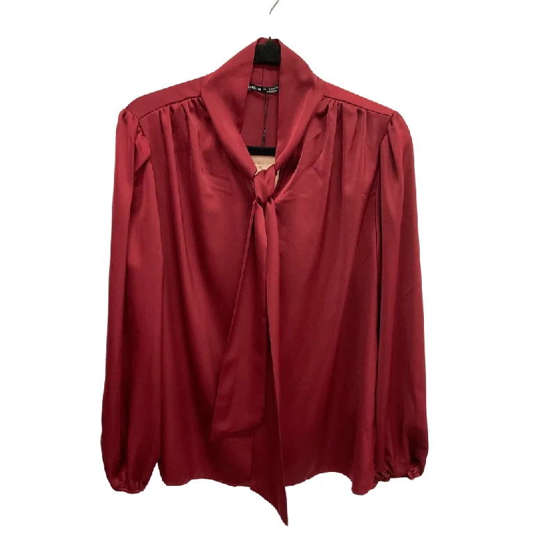 Soft wool Top Long Sleeve By Shein In Red, Size: L