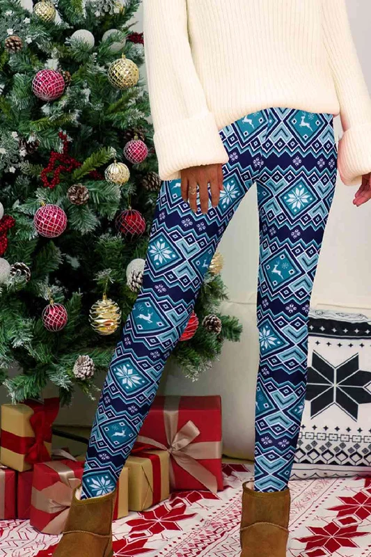 Slim trousers Full Size Geometric Leggings