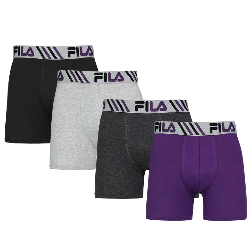 Luxe-casual FILA - Men's 4 Pack Boxer Brief (FM412BXCS16 259)