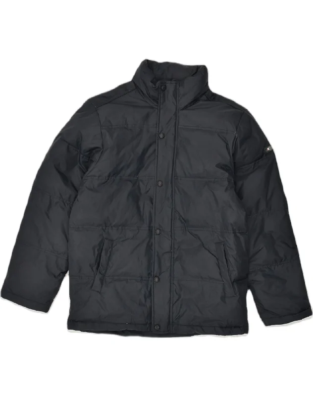 Performance-wear CHAMPION Mens Padded Jacket UK 36 Small Black Nylon