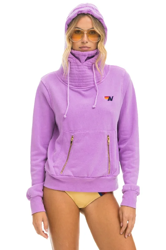 Retro-sport NINJA PULLOVER HOODIE - NEON PURPLE