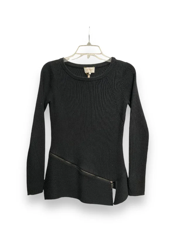 Comfortable long sleeve Top Long Sleeve By Laundry In Black, Size: S