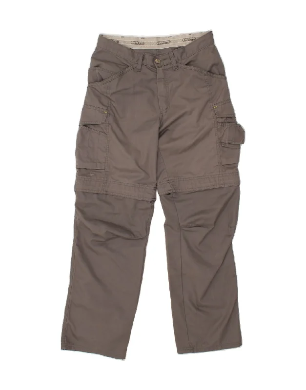 High-rise jeans SNICKERS Mens Straight Cargo Trousers W30 L32 Grey Polyester