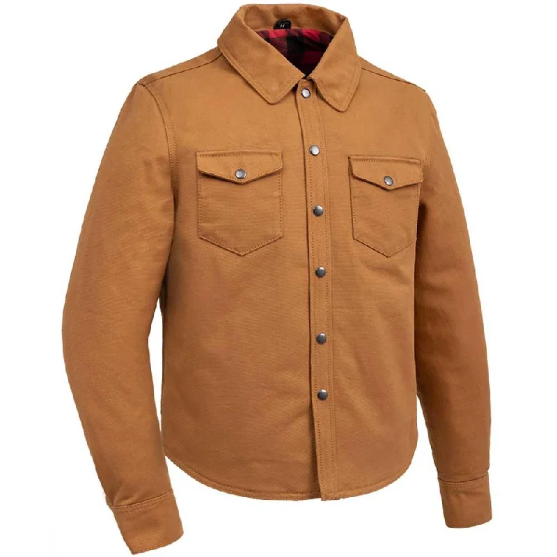 Luxury-fabric First Mfg Mens Braun Duck Canvas Shirt