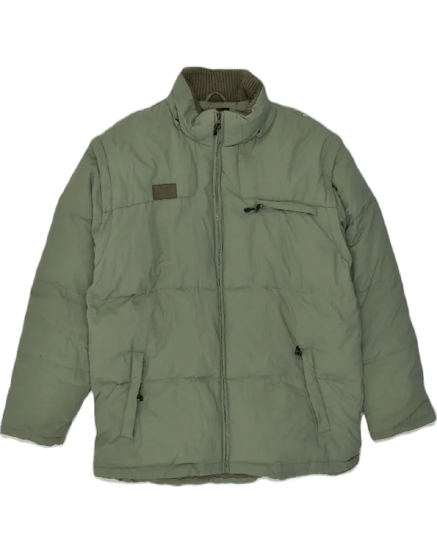 Chic-casual FILA Mens Padded Jacket UK 44 2XL Khaki Polyester