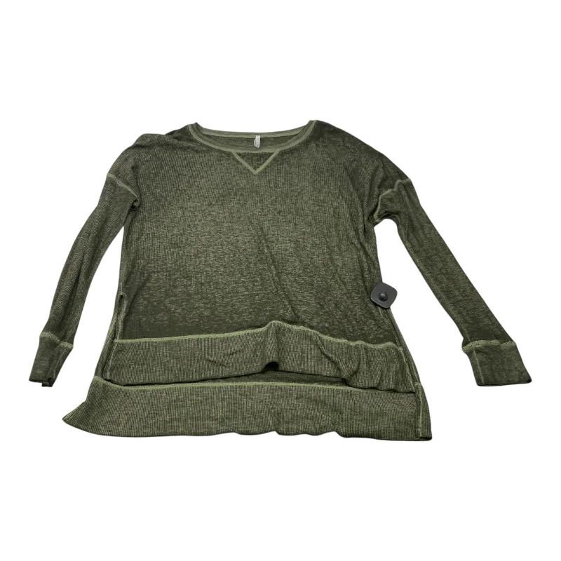 Relaxed shirt Top Long Sleeve By Z Supply In Green, Size: M