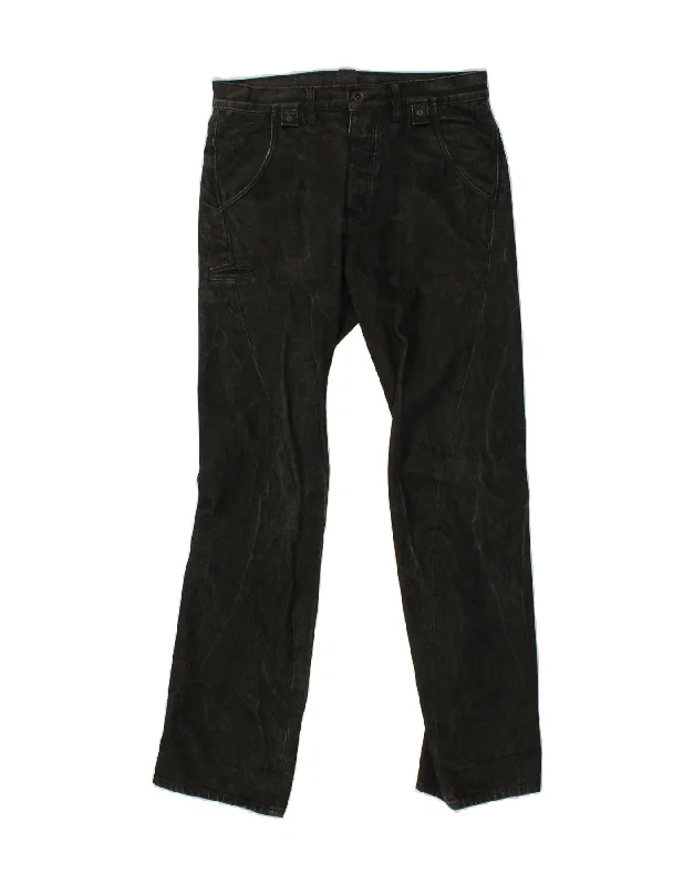 Stretchy denim ALL SAINTS Mens Straight Jeans W32 L32 Black Cotton