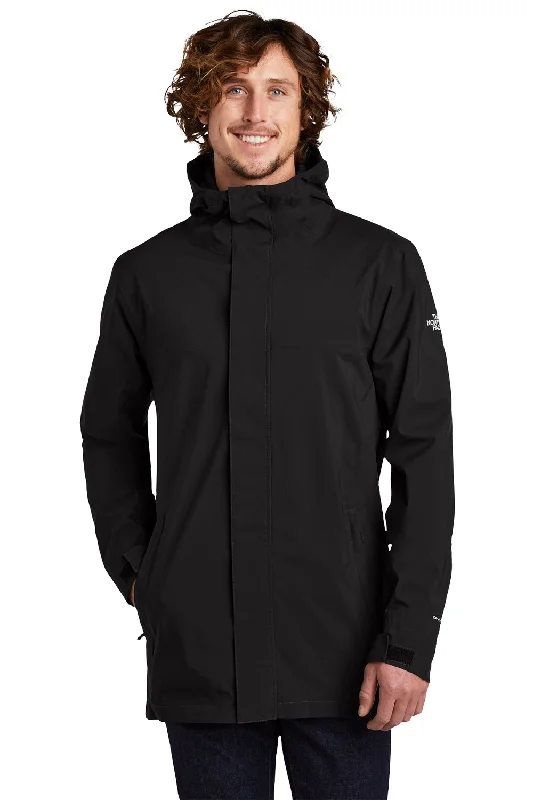 Performance-ready The North Face Mens City Windproof & Waterproof Full Zip Hooded Parka - Black - Closeout