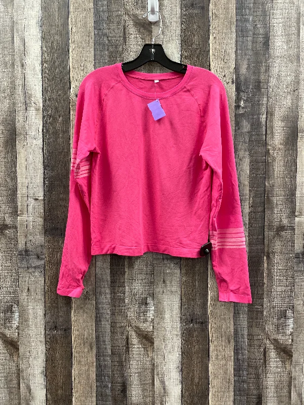 Graphic long sleeve Pink Athletic Top Long Sleeve Crewneck Target, Size L