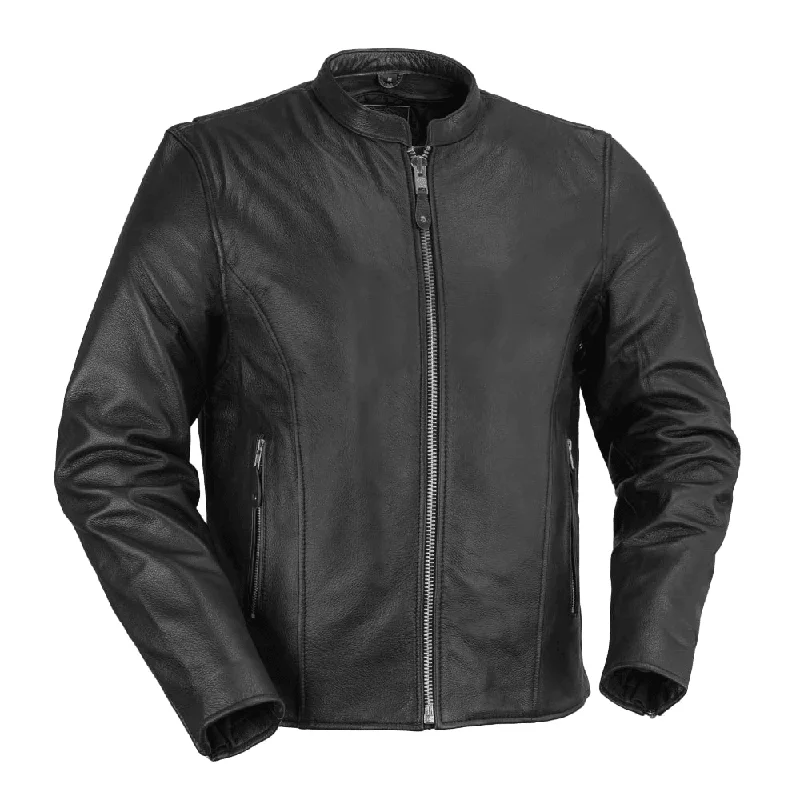 Performance-wear First Mfg Ace Men's Leather Motorcycle Jacket