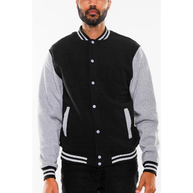 Urban-cool Fleece Varsity Jacket