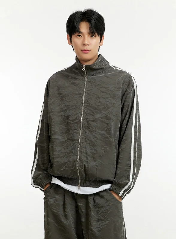 Relaxed-wear Men's Activewear Windbreaker Jacket IL412