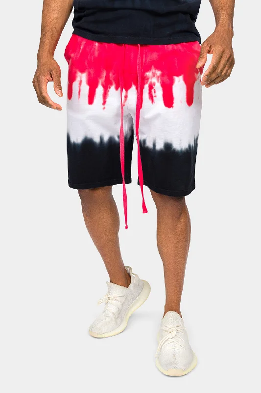 Work pants Colorblock Tie Dye Cotton Shorts