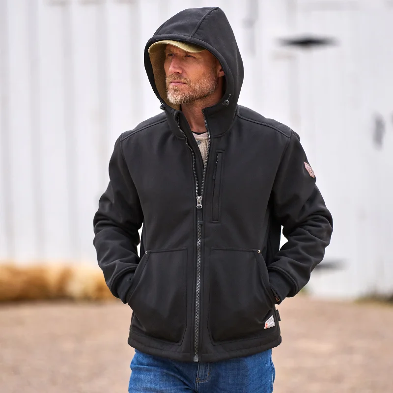 Customized-fit Men's Wind River Burly Canvas Softshell Jacket