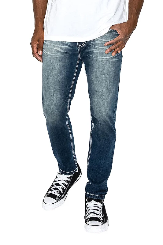 Wool pants Men's Slim Fit Cross Denim Jeans