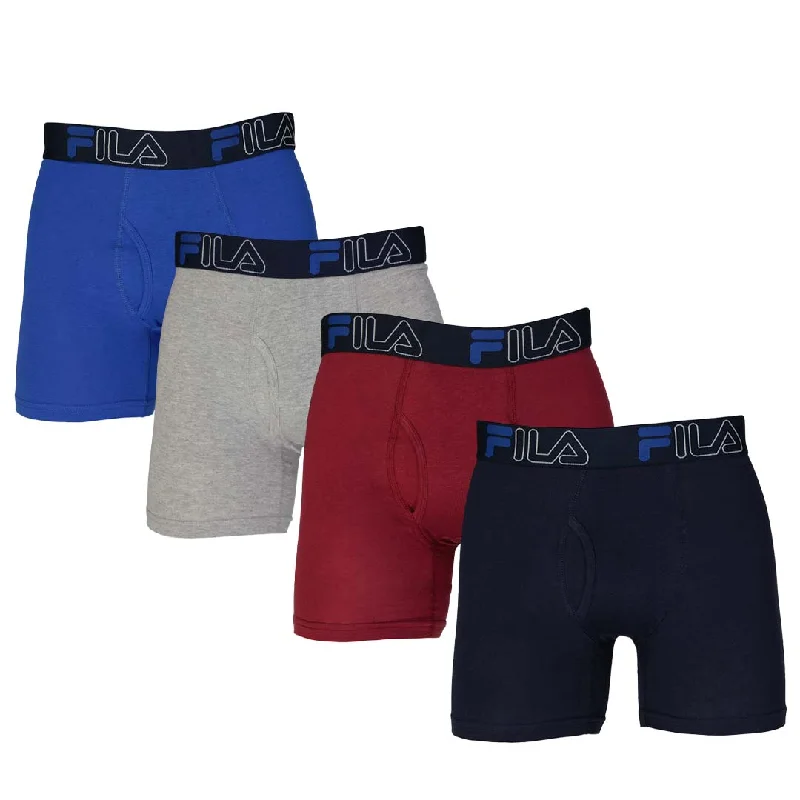 Retro-cool FILA - Men's 4 pack Boxer Brief (FM312BXCS28 410)