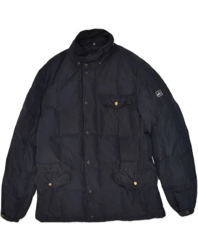 Urban-cool CHAMPION Mens Padded Coat UK 42 XL Navy Blue Polyester