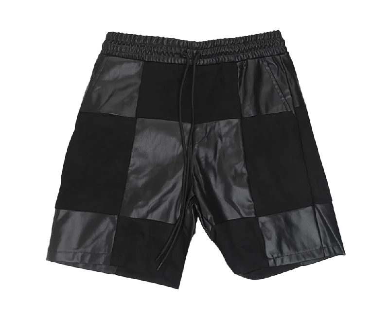 Button-front pants EPTM CHECKER LOUNGE SHORTS BLACK