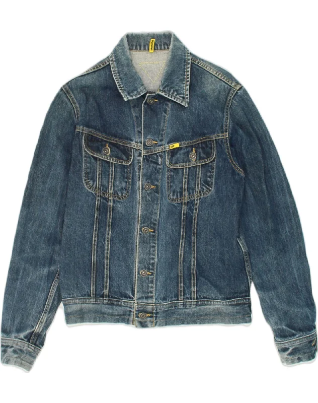 Cozy-texture  MELTIN' POT Mens Denim Jacket UK 40 Large Navy Blue Cotton