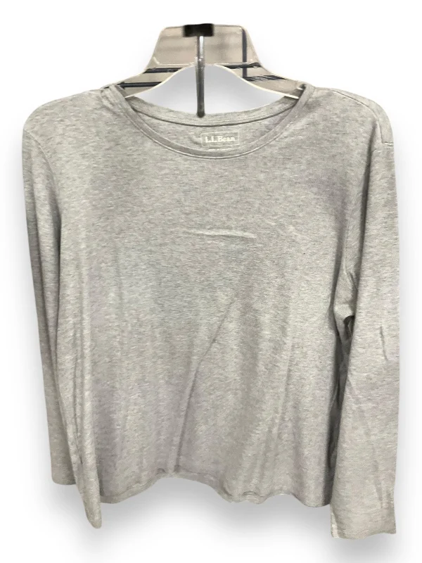 Modern fit Top Long Sleeve Basic By L.l. Bean In Grey, Size: L