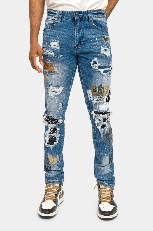 Fit-and-flare pants Idols Punk Denim Jeans