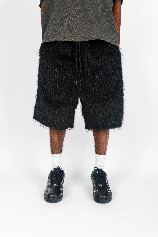 Slim trousers The Label Mohair Shorts