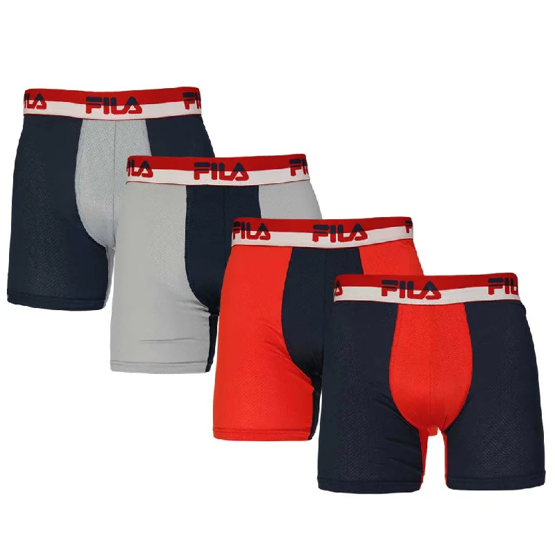 Layer-ready FILA - Men's 4 Pack Boxer Brief (FM412BXPM8 020)