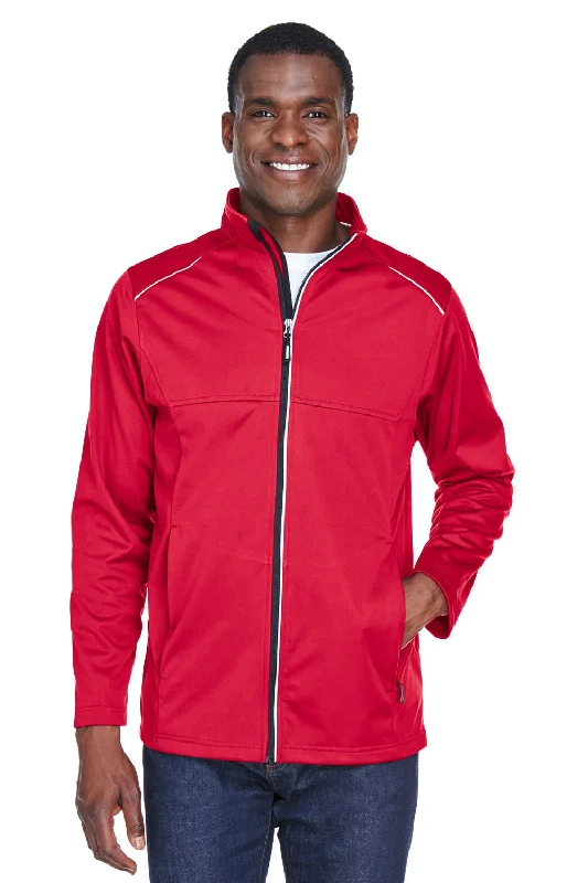 Cozy-texture  Core 365 Mens Techno Lite Water Resistant Full Zip Jacket - Classic Red