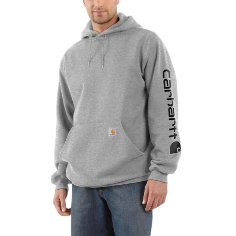 Utility-wear Men's Midweight Logo Hooded Sweatshirt