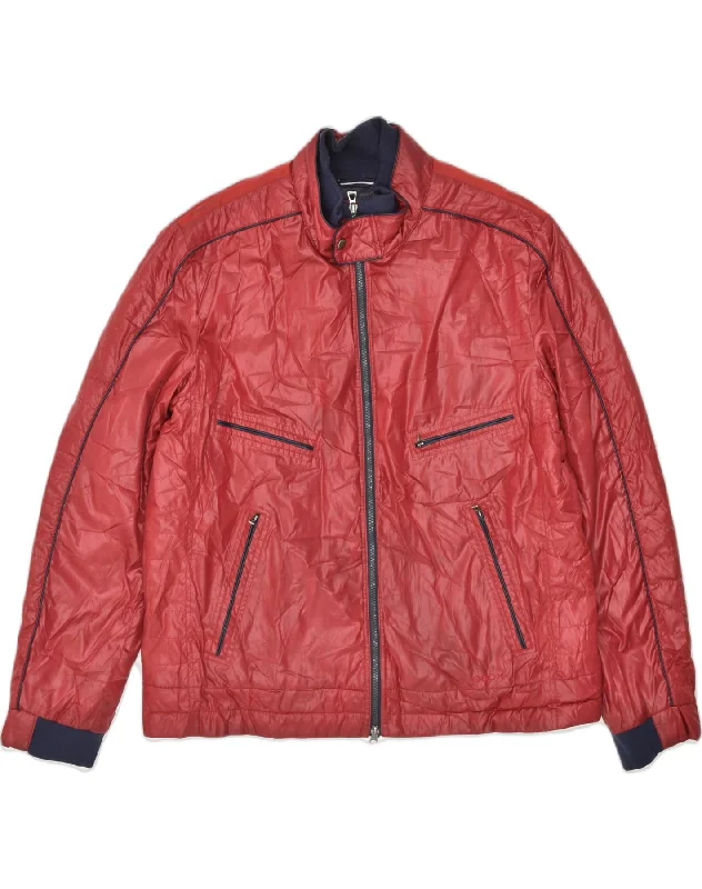 Performance-ready GEOX Mens Bomber Jacket UK 50 3XL Red Polyester