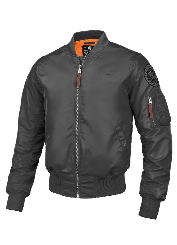 Trendy Men's transitional jacket MA-1 Logo