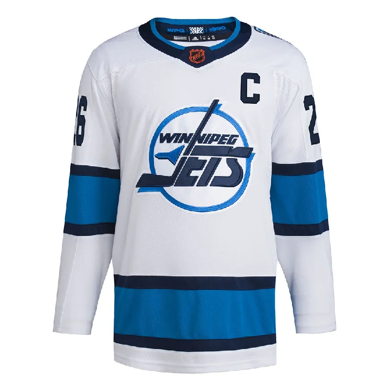 Cozy-texture  adidas - Men's Winnipeg Jets Blake Wheeler Authentic Reverse Retro Wordmark Jersey (H52253)